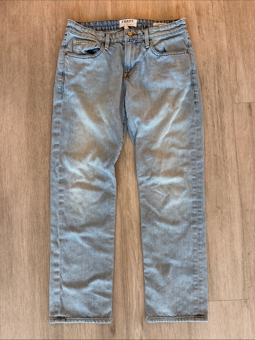 Frame Light Wash Le Garcon Boyfriend Jeans 24